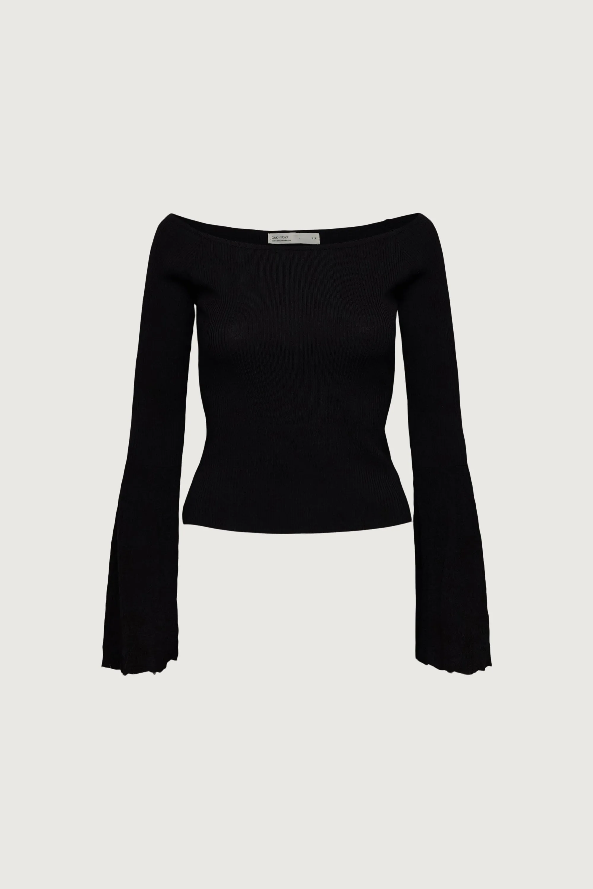 OFF THE SHOULDER TRUMPET SLEEVE TOP sold by OAK AND FORT product image thumbnail 3