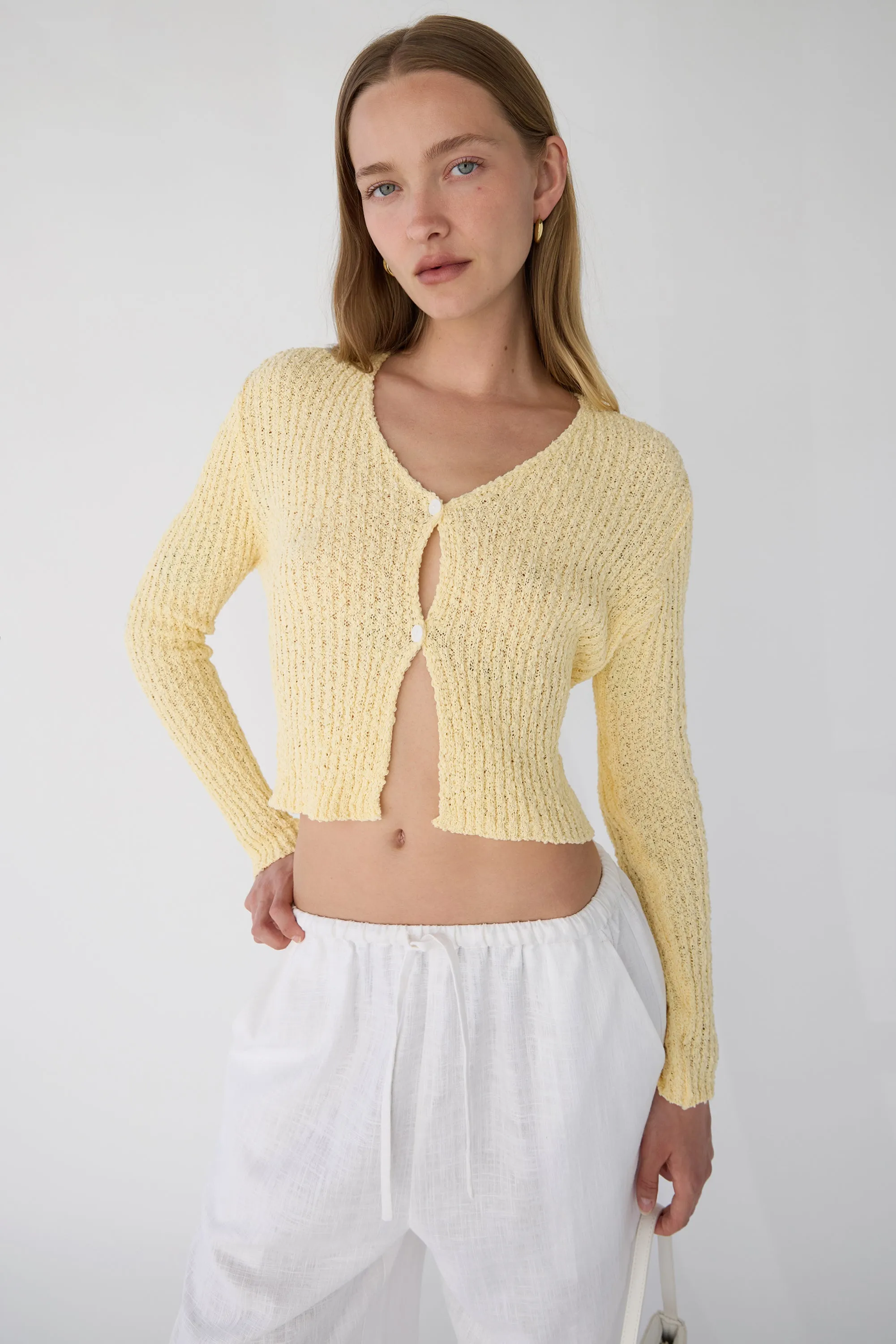 LIGHTWEIGHT KNIT CARDIGAN sold by OAK AND FORT