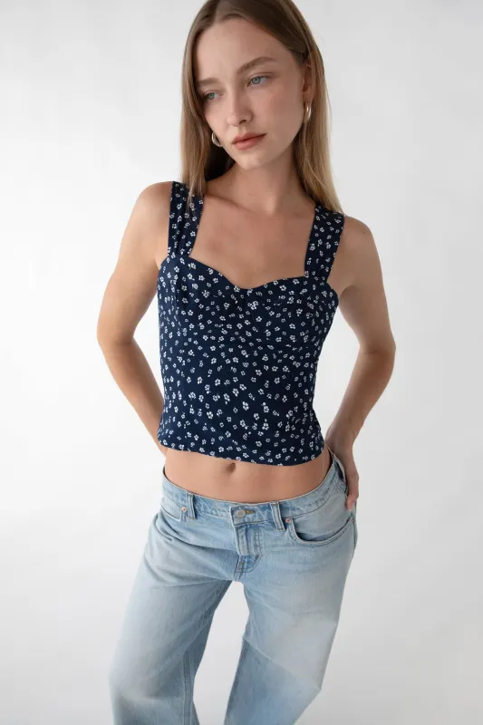FLORAL BUSTIER TOP sold by OAK AND FORT