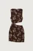 ONE SHOULDER KNIT MINI DRESS WITH CUTOUT sold by OAK AND FORT