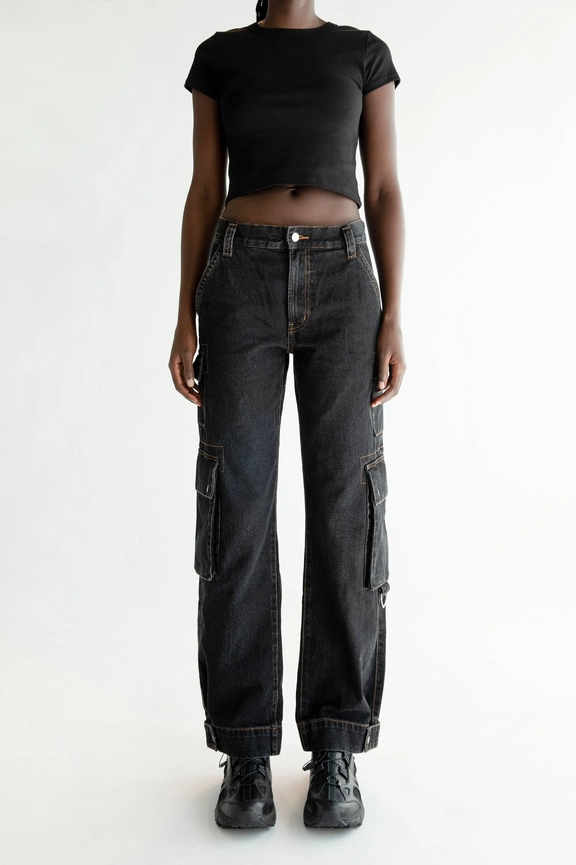 OAK 02 RELAXED MID-RISE CARGO JEAN sold by OAK AND FORT
