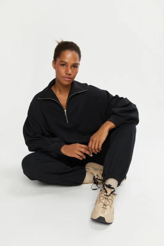 QUARTER ZIP SWEATSHIRT sold by OAK AND FORT