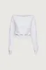 COTTON FRENCH TERRY CROPPED SWEATSHIRT sold by OAK AND FORT