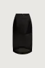 SHEER A-LINE MIDI SKIRT sold by OAK AND FORT