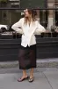 SHEER A-LINE MIDI SKIRT sold by OAK AND FORT