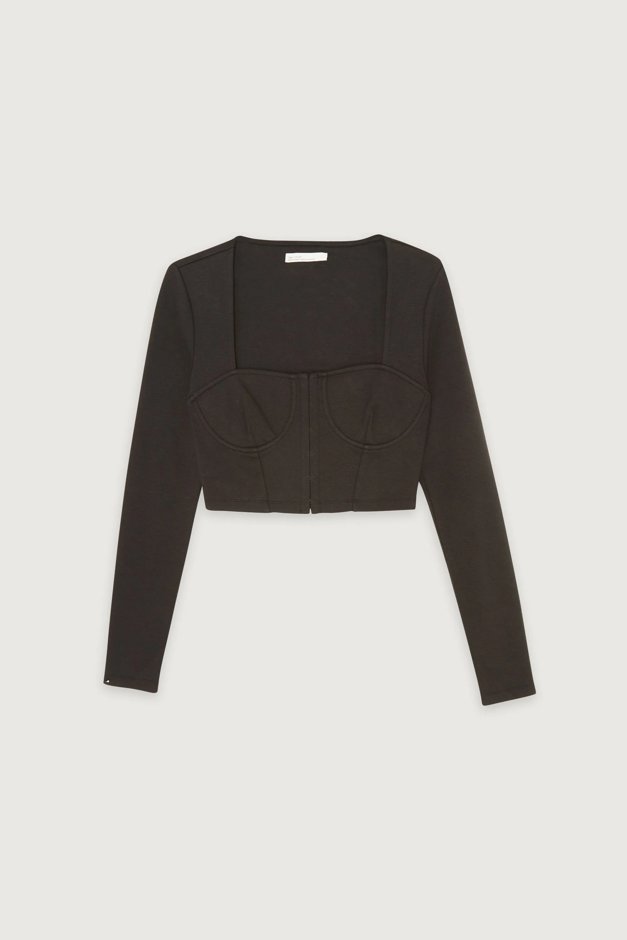 LONG SLEEVE BUSTIER TOP sold by OAK AND FORT product image thumbnail 5