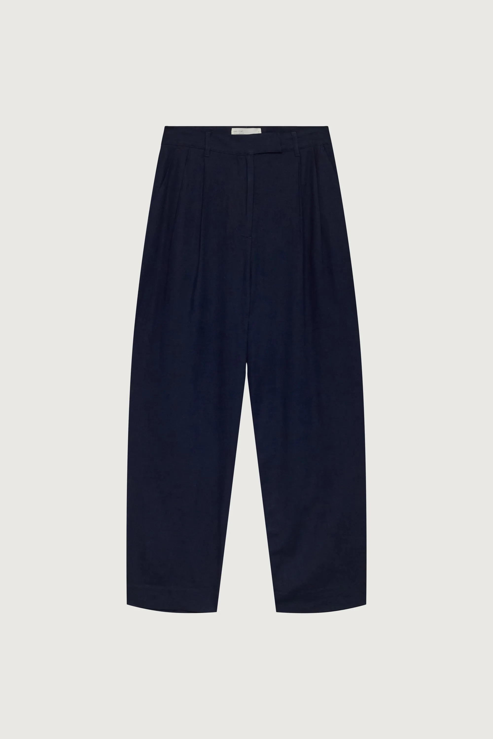 HIGH-RISE LINEN BLEND TROUSER sold by OAK AND FORT product image thumbnail 3