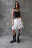 LACE RUFFLE MINI SKIRT sold by OAK AND FORT