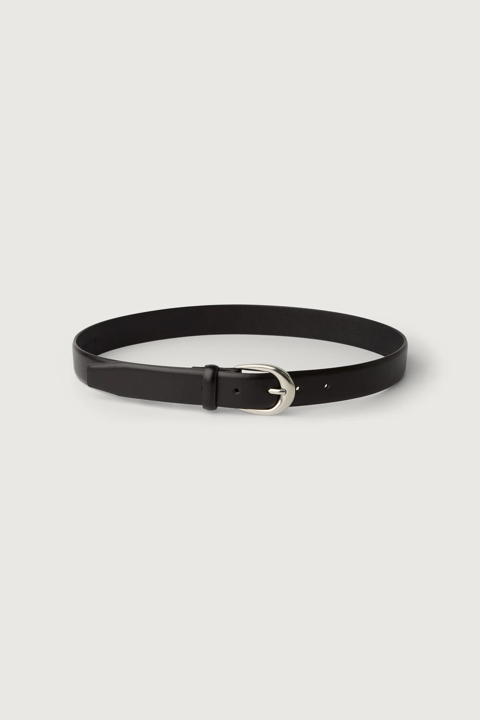 GENUINE LEATHER BRUSHED METAL BELT sold by OAK AND FORT product image thumbnail 2
