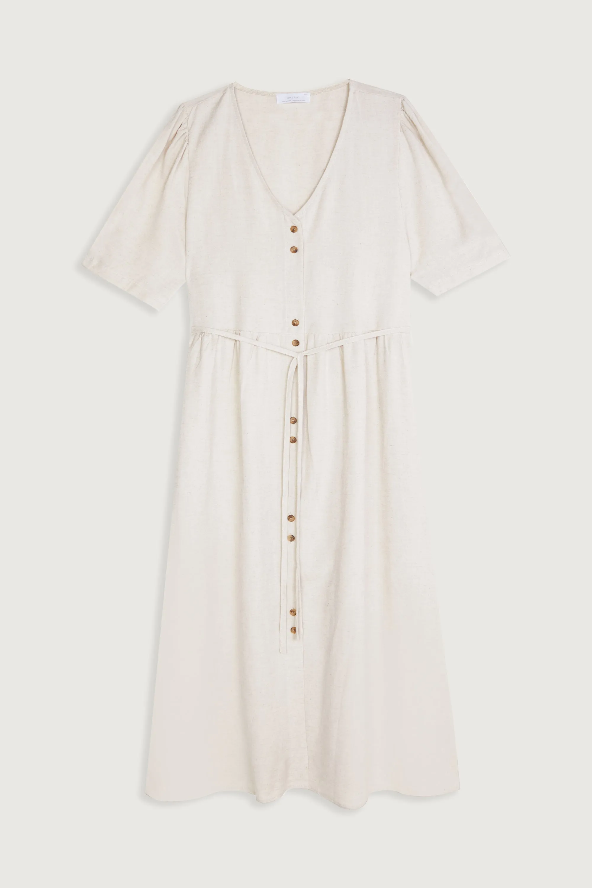 BUTTON FRONT MIDI DRESS sold by OAK AND FORT product image thumbnail 5