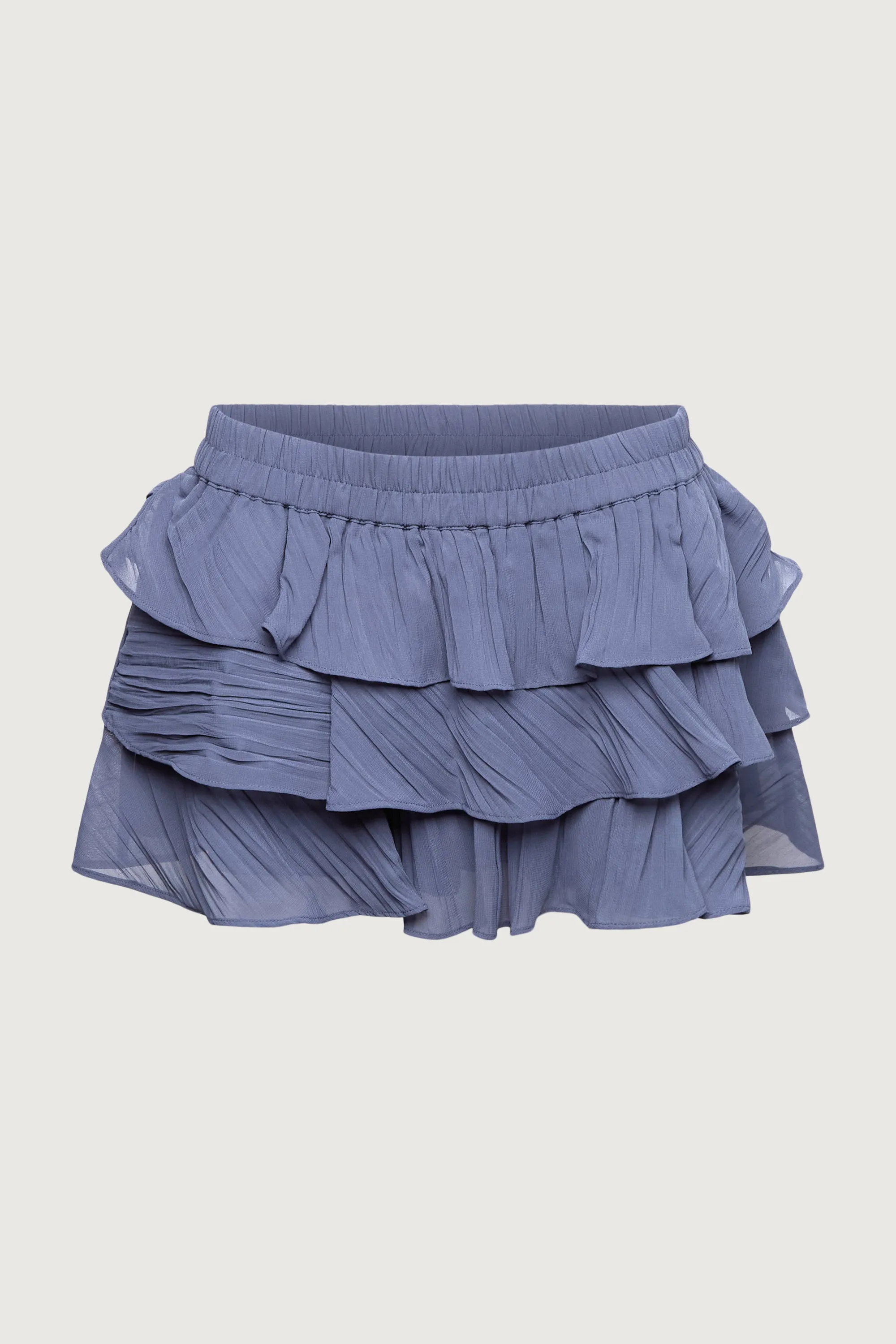 RUFFLED TIERED CHIFFON MINI SKORT sold by OAK AND FORT product image thumbnail 2