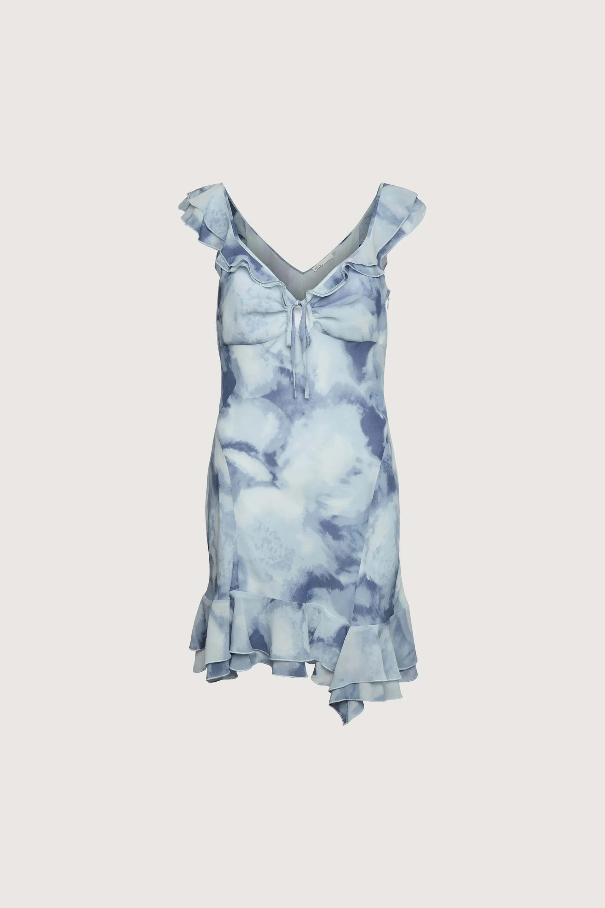 RUFFLED TRIM CHIFFON MINI DRESS sold by OAK AND FORT product image thumbnail 2