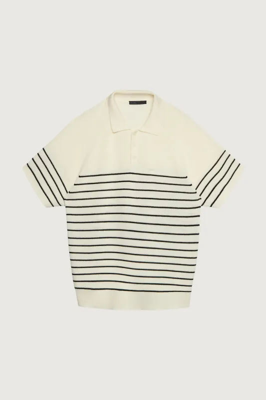 STRIPED POLO SHIRT sold by OAK AND FORT