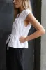 GATHERED TOP WITH FRONT TIES sold by OAK AND FORT