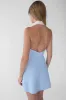 COLLARED HALTER NECK MINI DRESS sold by OAK AND FORT