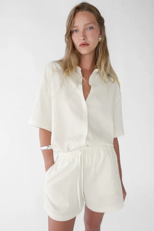 SEERSUCKER SHORT SLEEVE SHIRT sold by OAK AND FORT