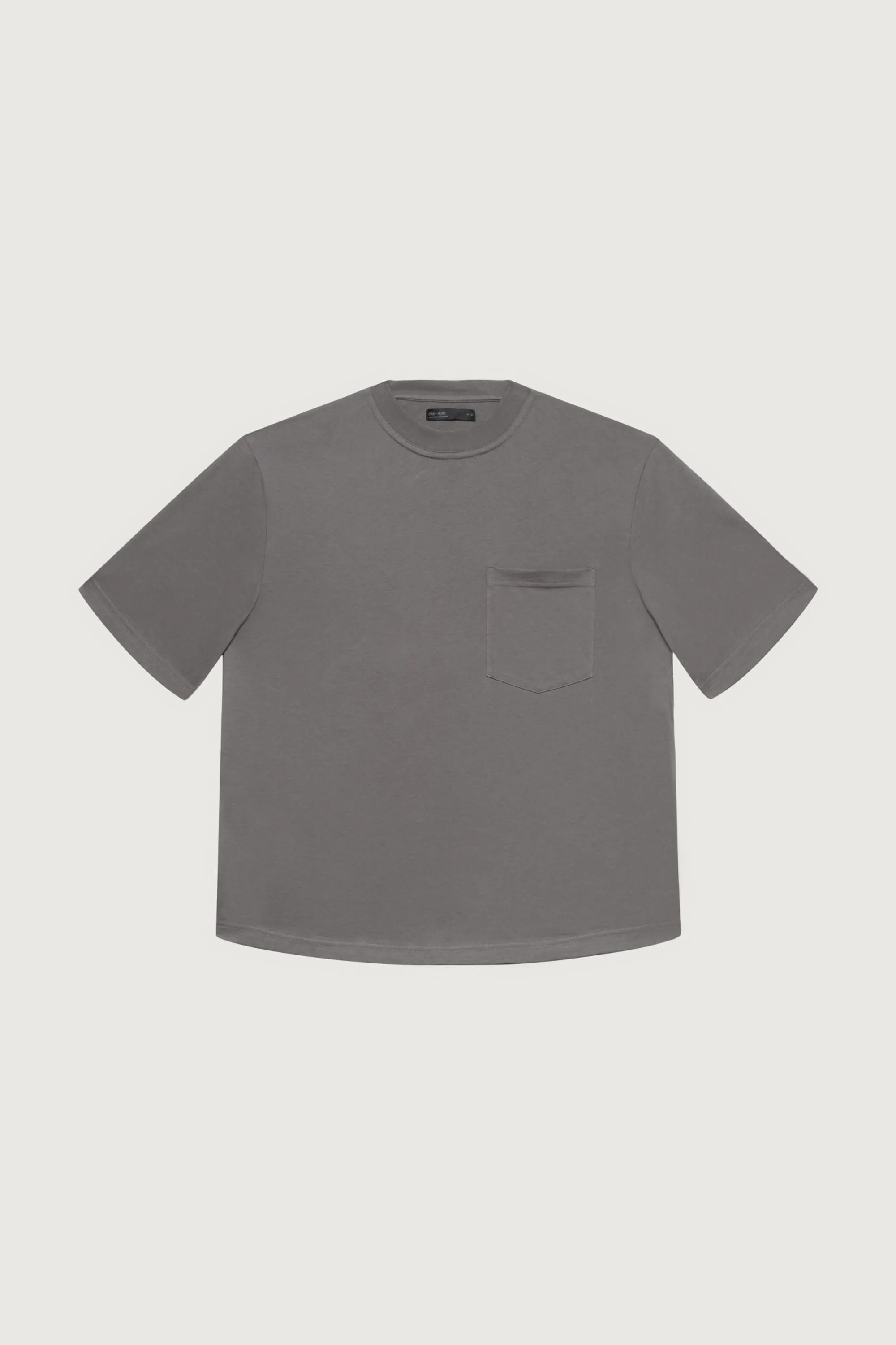 RELAXED BOXY BASIC TEE WITH POCKET sold by OAK AND FORT