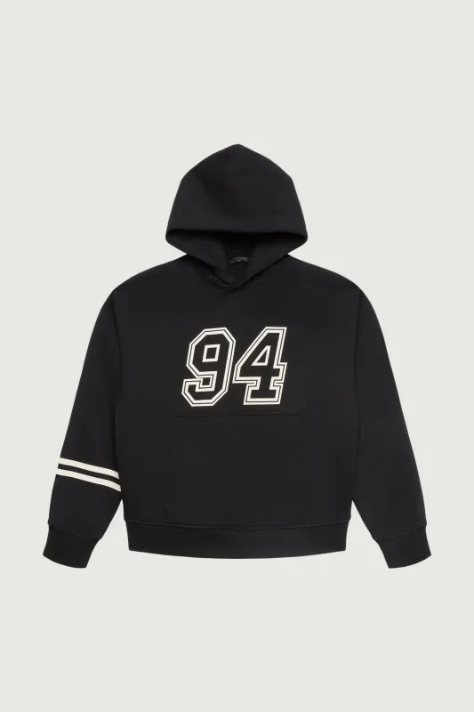 RELAXED VARSITY GRAPHIC HOODIE sold by OAK AND FORT