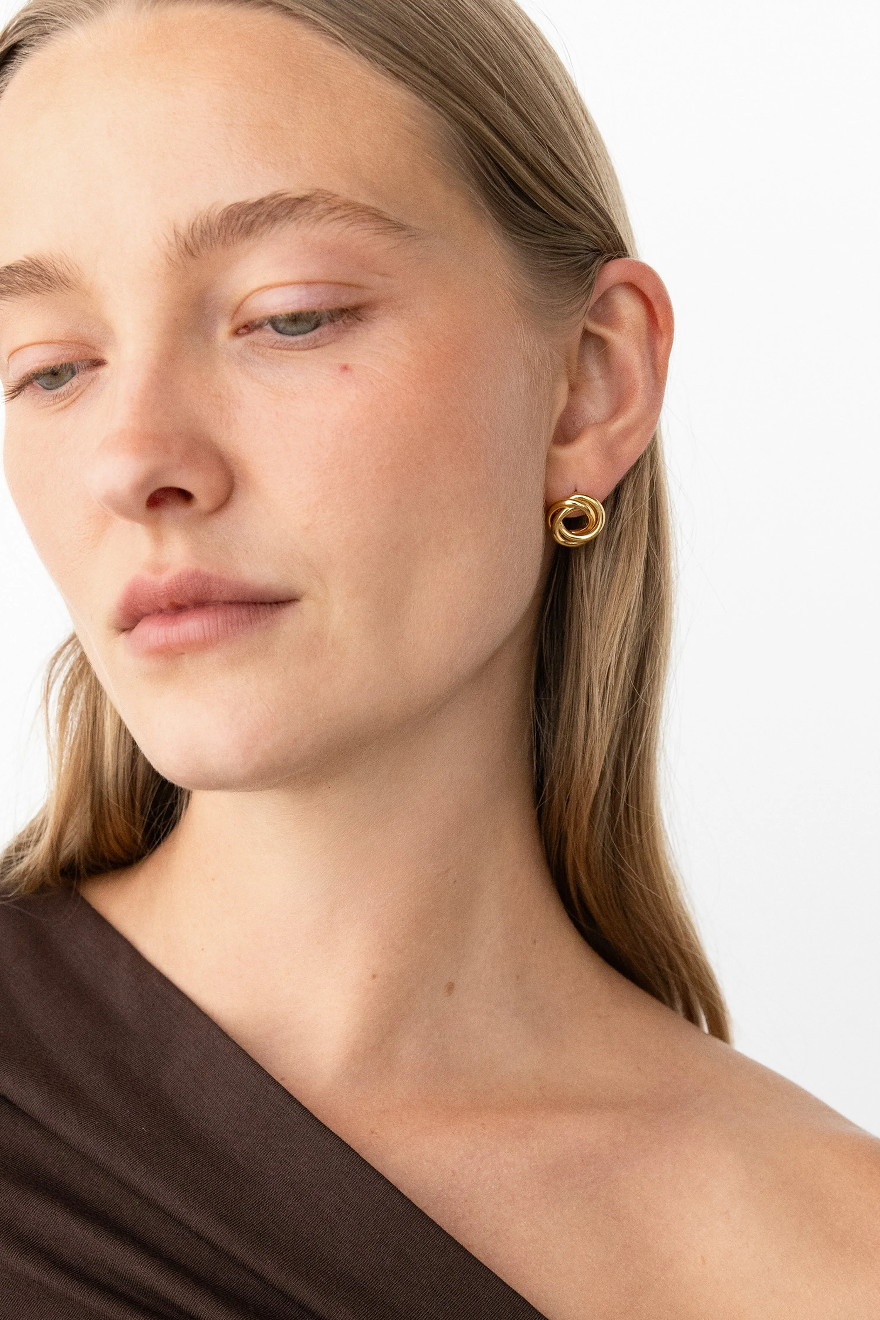 KNOTTED STUD EARRINGS sold by OAK AND FORT product image thumbnail 2