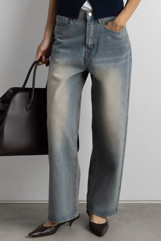 27" VINTAGE WASH REGULAR DENIM JEAN sold by OAK AND FORT