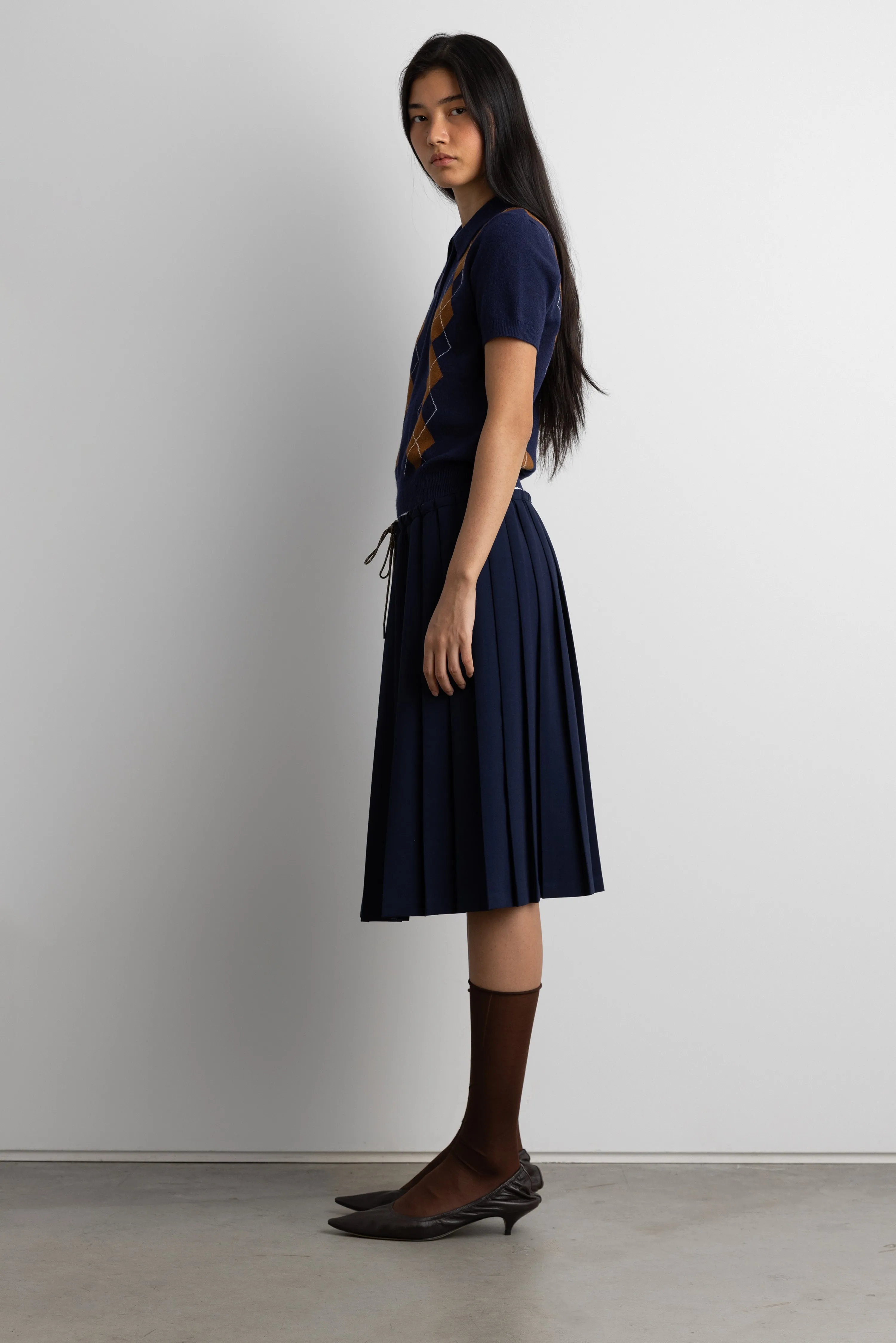 ARGYLE SHORT SLEEVE POLO SWEATER sold by OAK AND FORT product image thumbnail 4