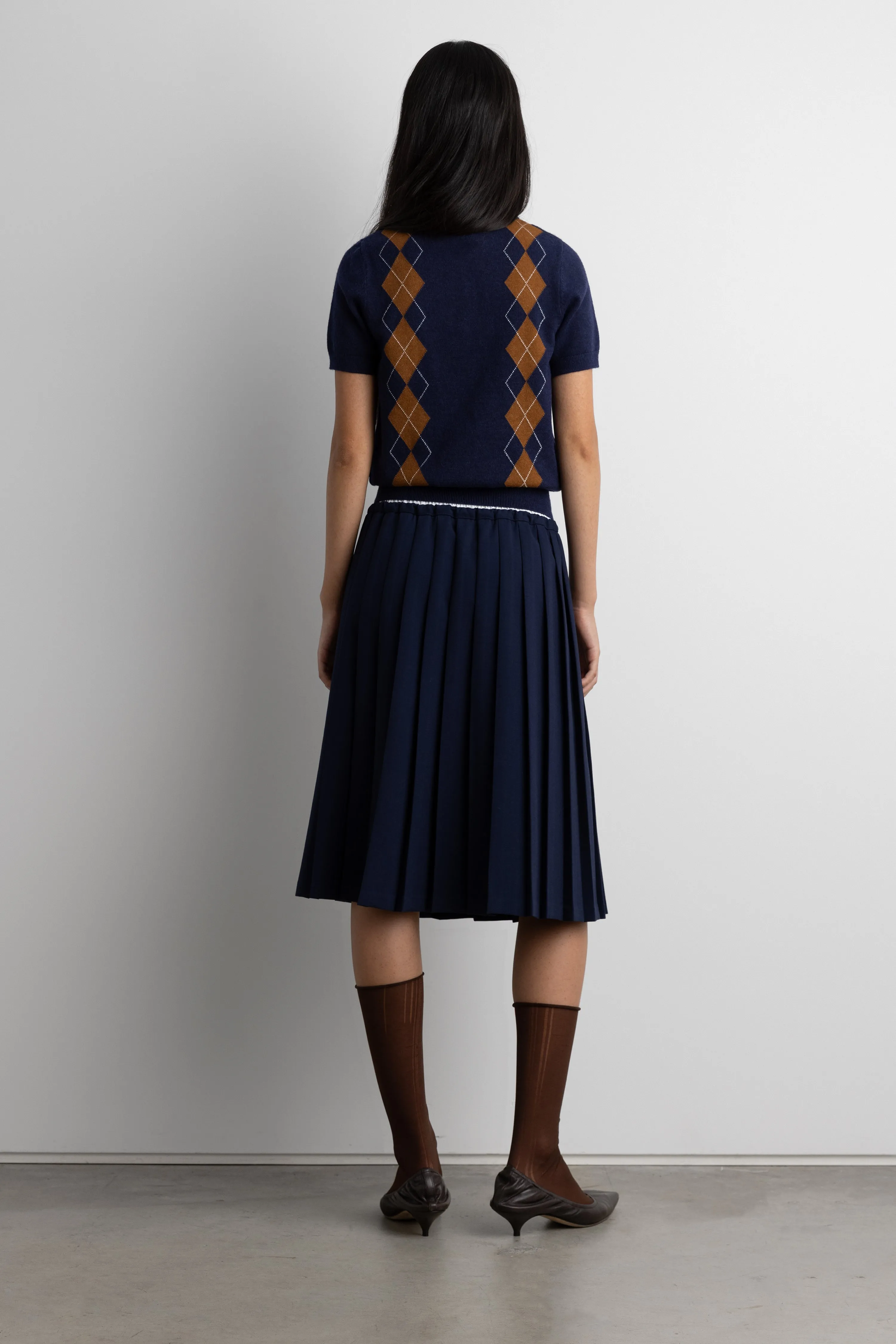 ARGYLE SHORT SLEEVE POLO SWEATER sold by OAK AND FORT product image thumbnail 5