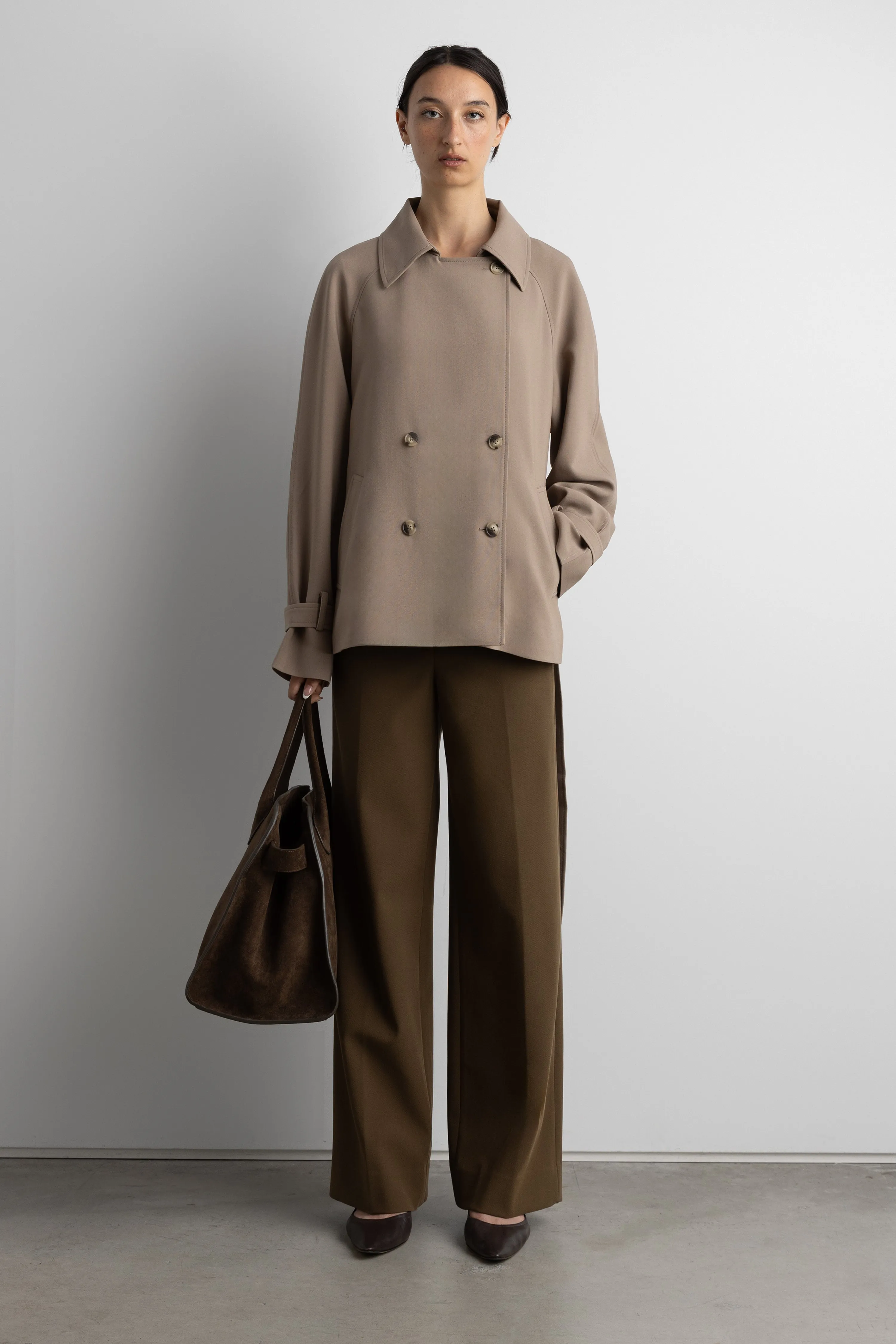 SHORT OVERSIZED TRENCH COAT sold by OAK AND FORT product image thumbnail 4