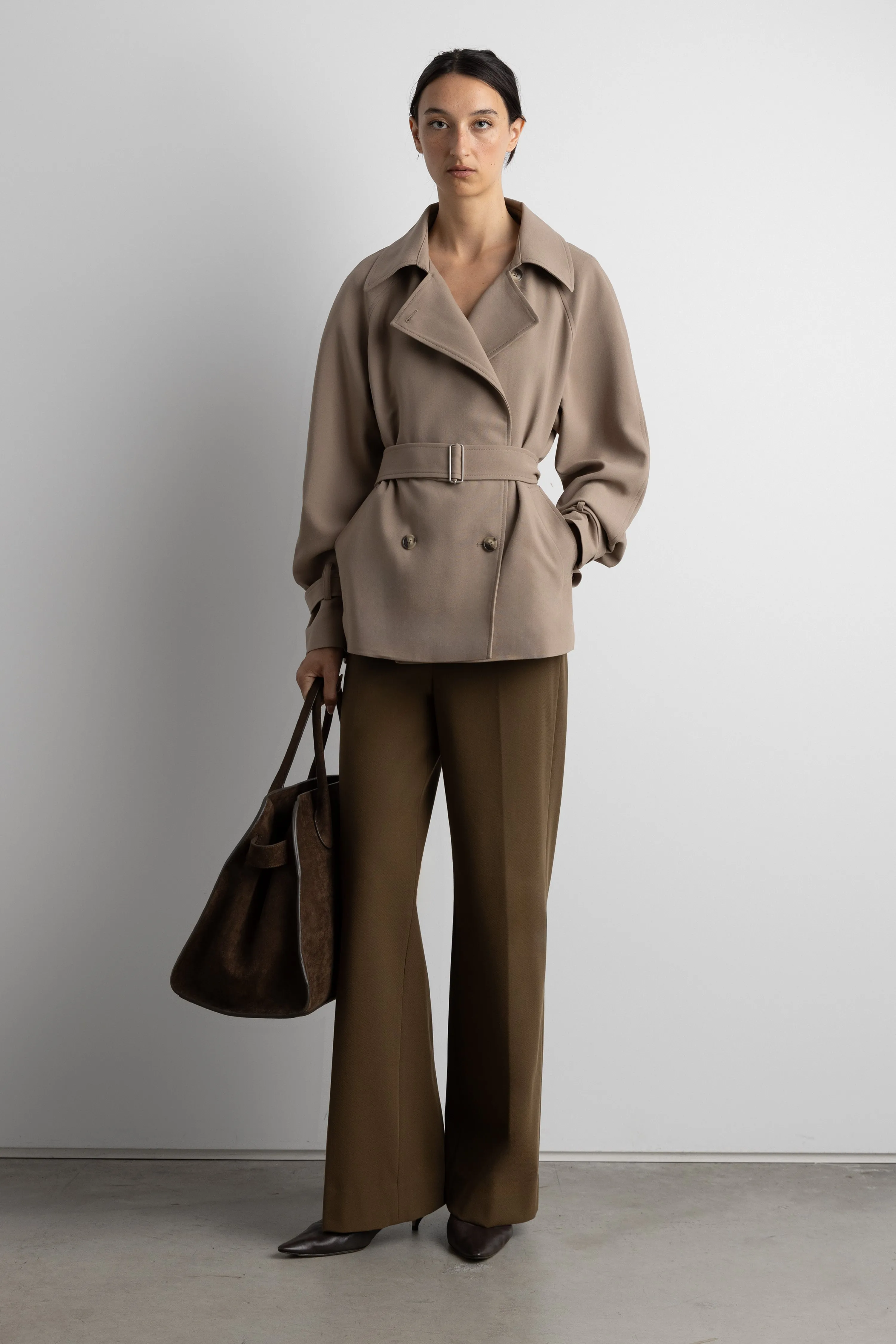 SHORT OVERSIZED TRENCH COAT sold by OAK AND FORT