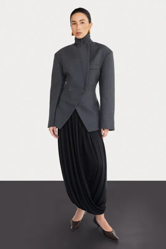 DRAPED MIDI SKIRT sold by OAK AND FORT