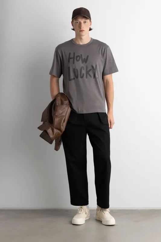 HOW LUCKY T-SHIRT made by OAK AND FORT