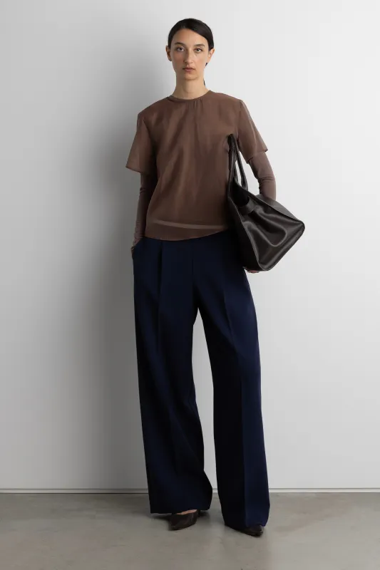 STRIPED ELASTICATED WAIST STRAIGHT LEG PANT sold by OAK AND FORT