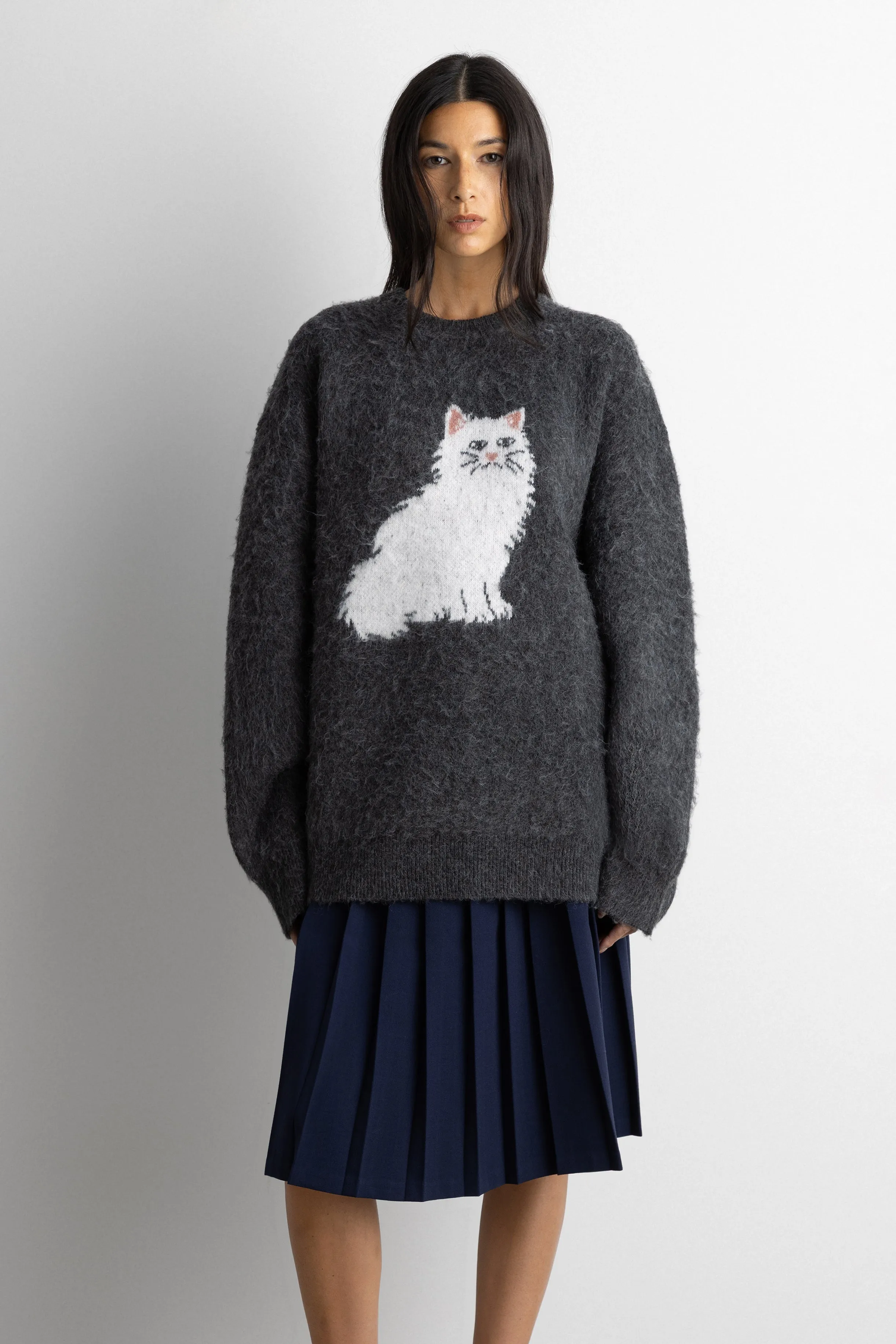 CAT CREWNECK SWEATER sold by OAK AND FORT product image thumbnail 2