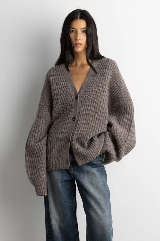 OVERSIZED SLOUCHY WOOL CARDIGAN sold by OAK AND FORT