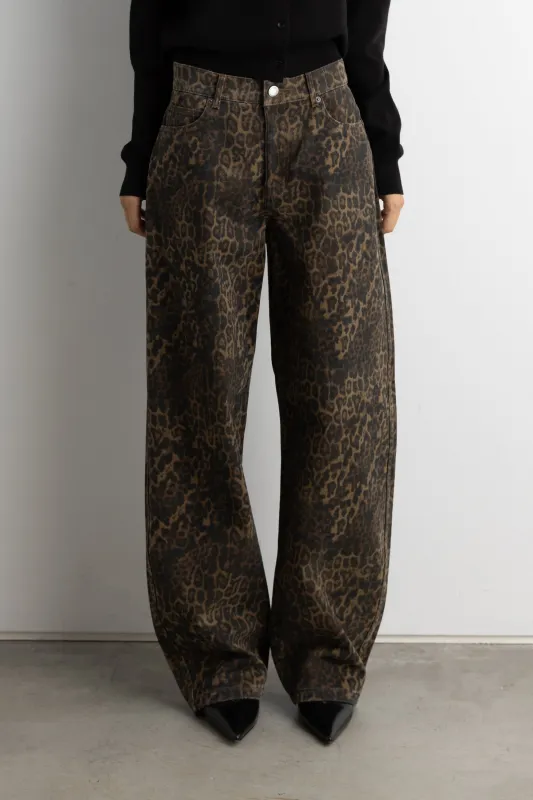 LEOPARD PRINT JEAN sold by OAK AND FORT