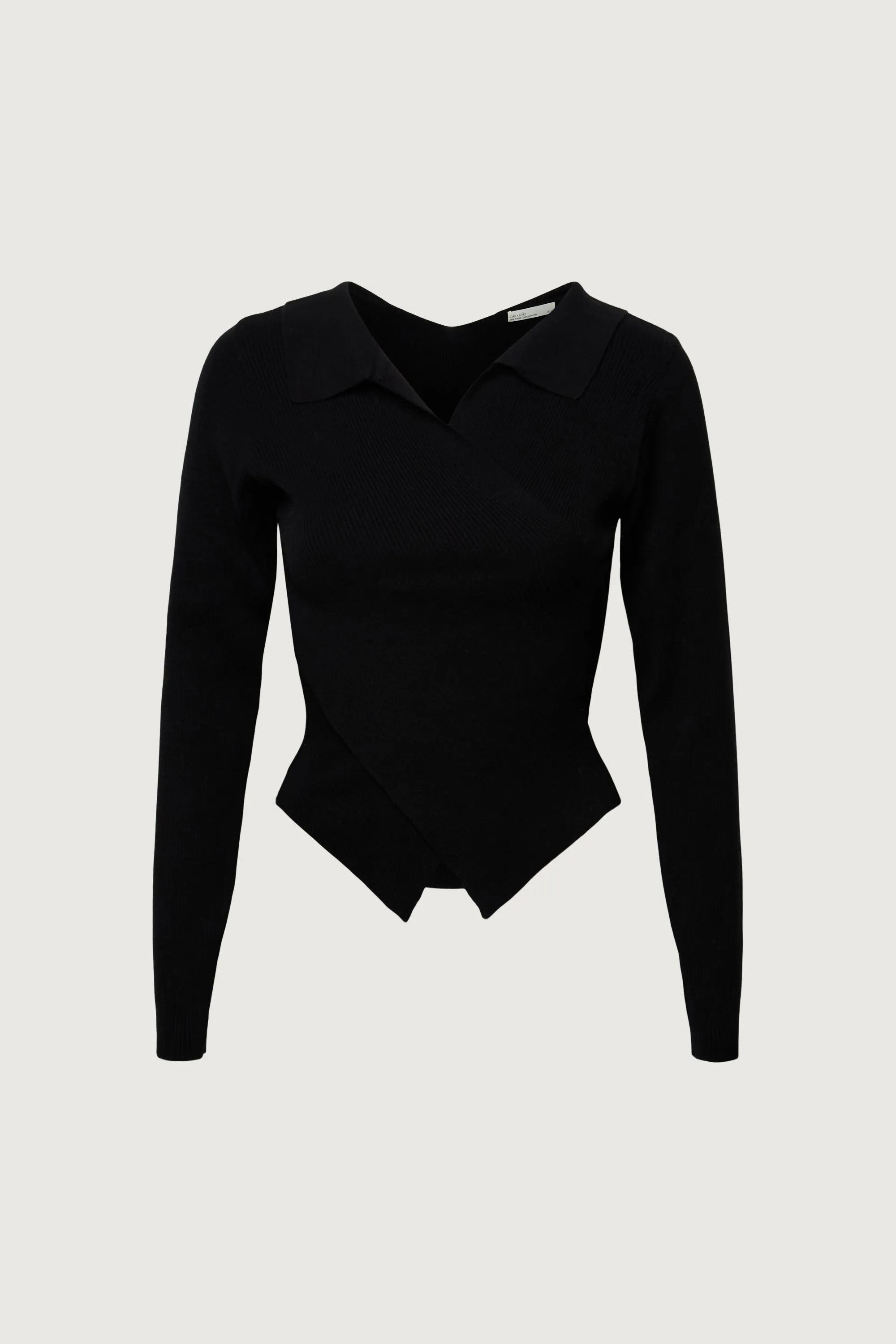 CROSSOVER COLLARED SWEATER sold by OAK AND FORT product image thumbnail 4