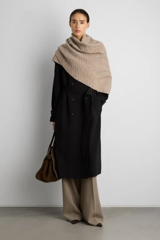 KNIT SHAWL SCARF sold by OAK AND FORT