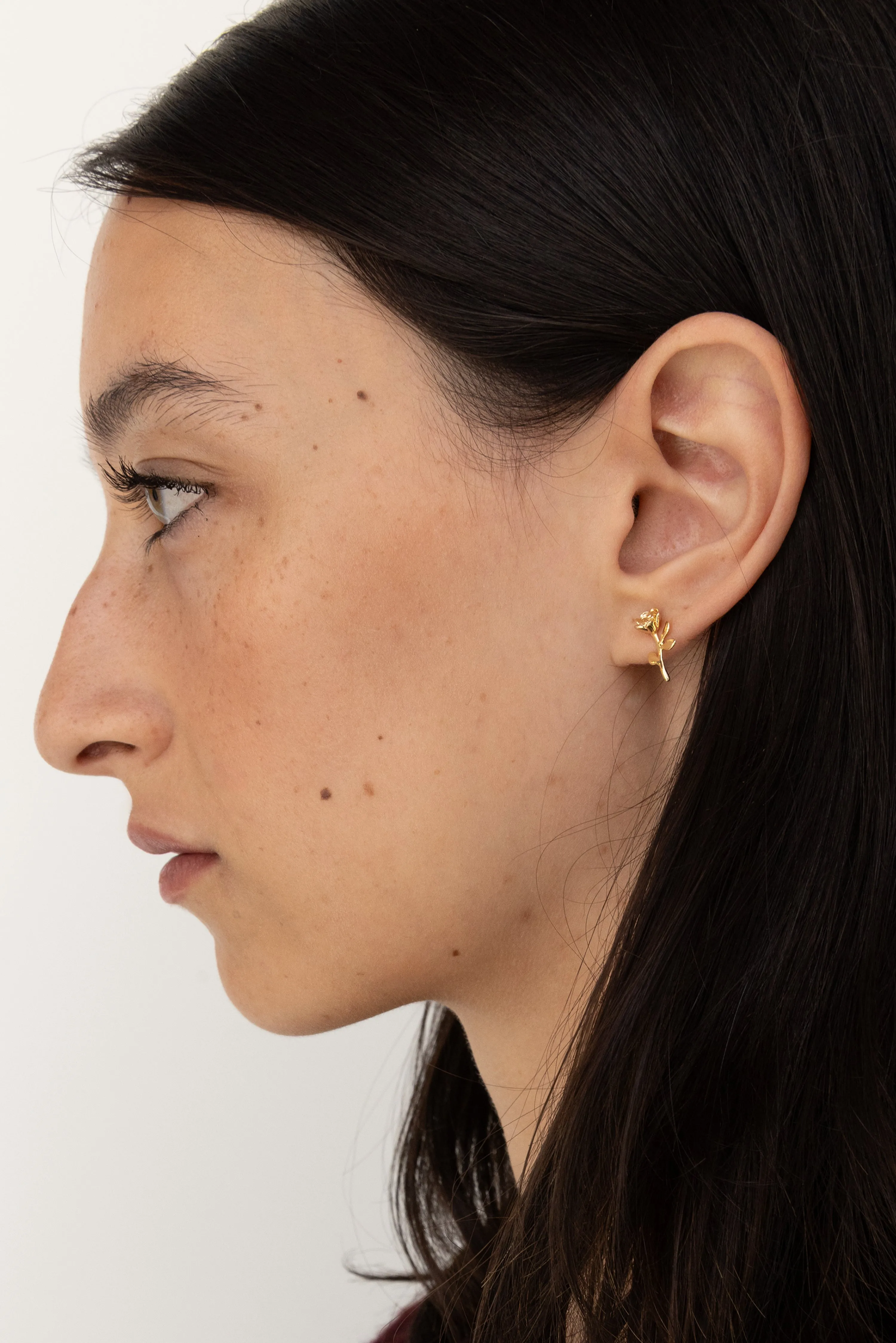 ROSE STUD EARRING sold by OAK AND FORT product image thumbnail 2