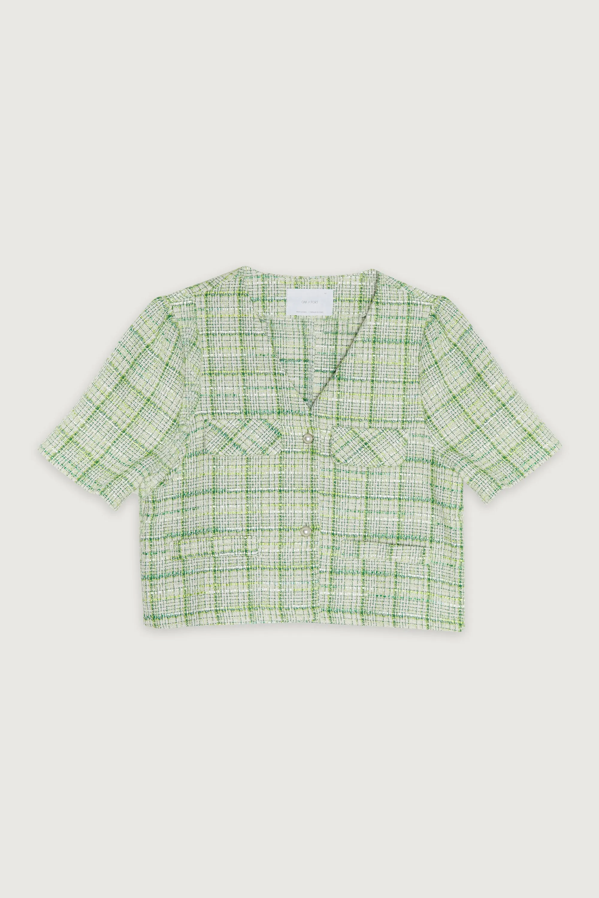 TWEED PLAID BLAZER sold by OAK AND FORT product image thumbnail 5