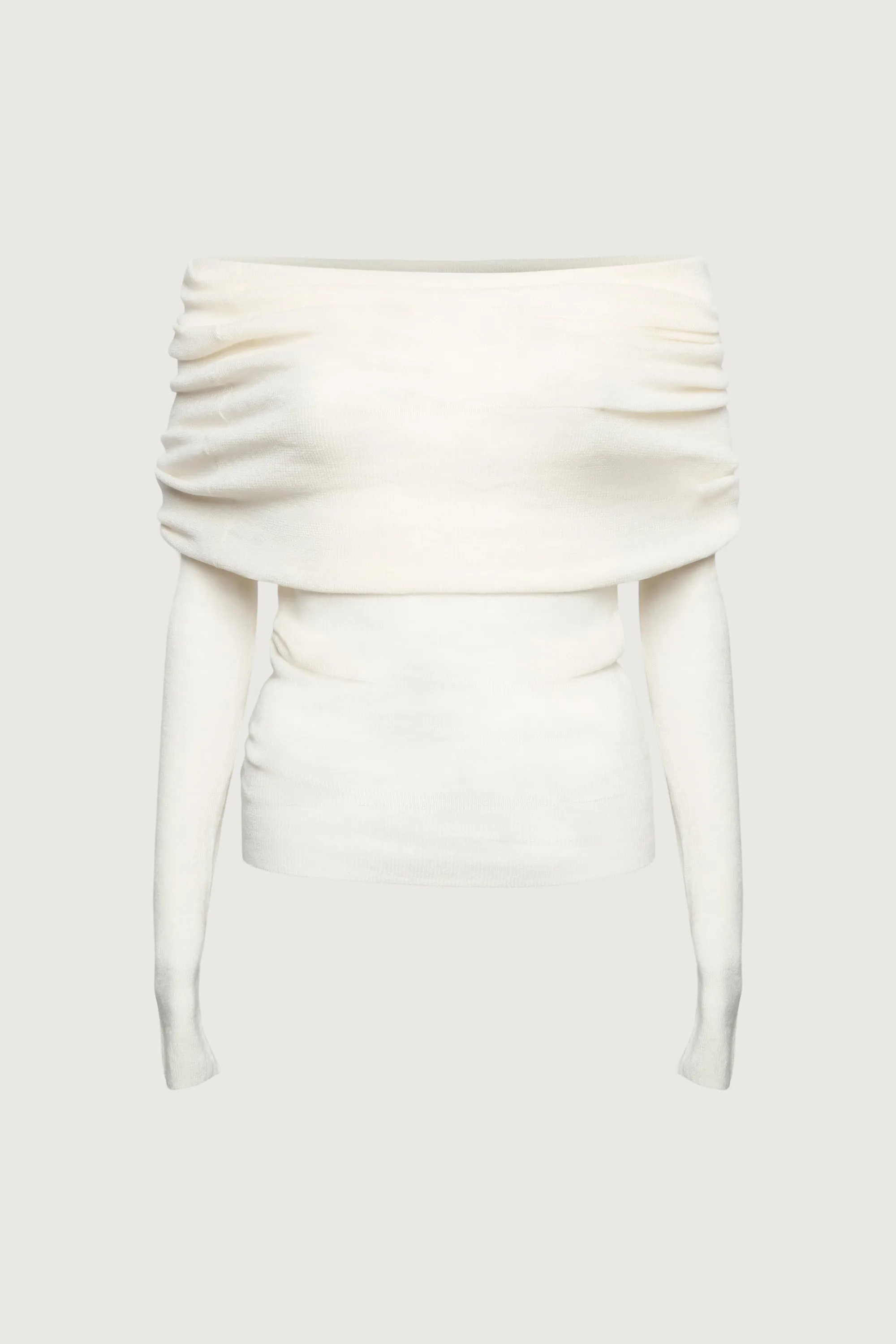 DRAPED OFF SHOULDER SWEATER sold by OAK AND FORT product image thumbnail 4