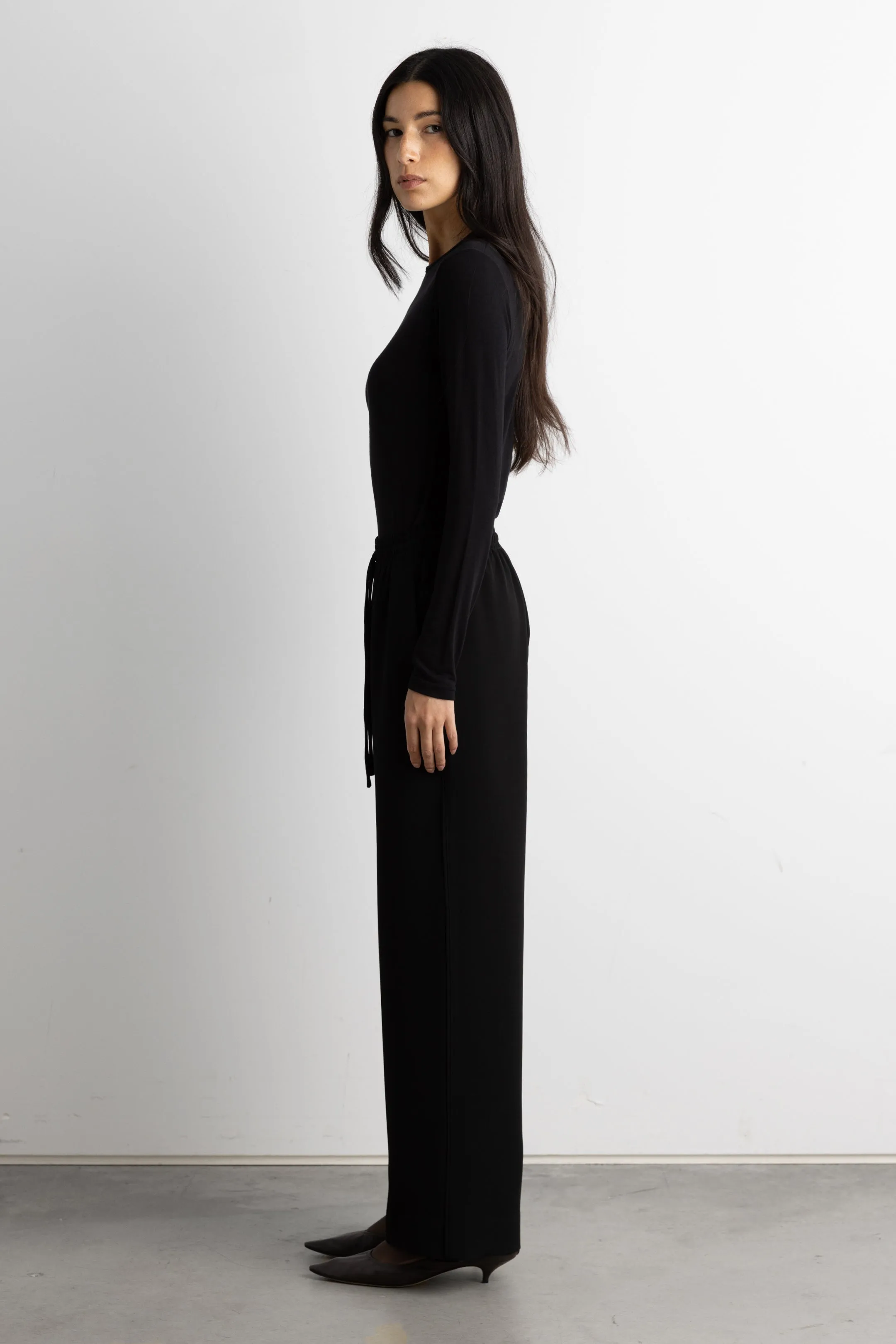 DRAWSTRING WAIST FLOWY PANT sold by OAK AND FORT product image thumbnail 3