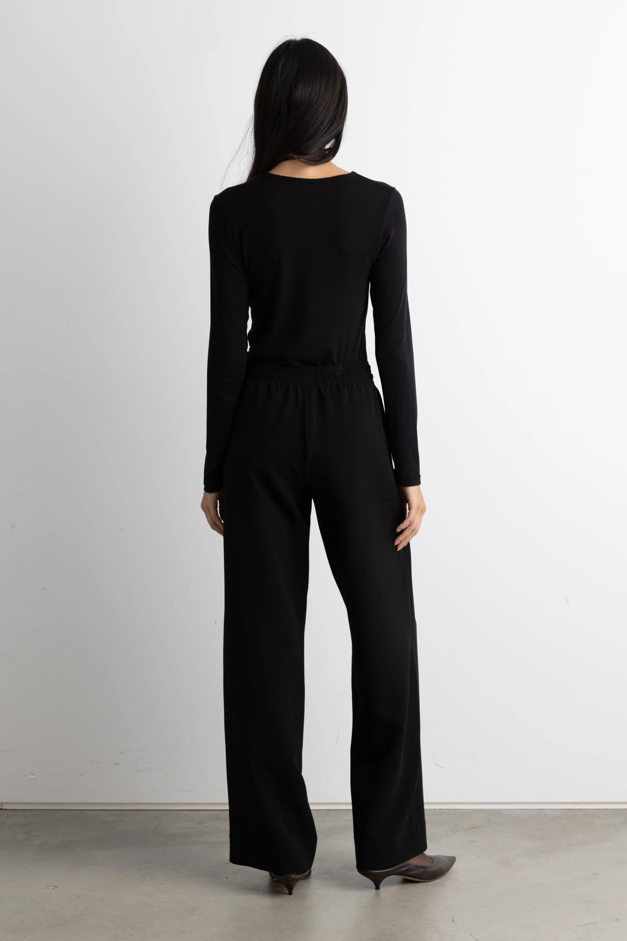 DRAWSTRING WAIST FLOWY PANT sold by OAK AND FORT product image thumbnail 4