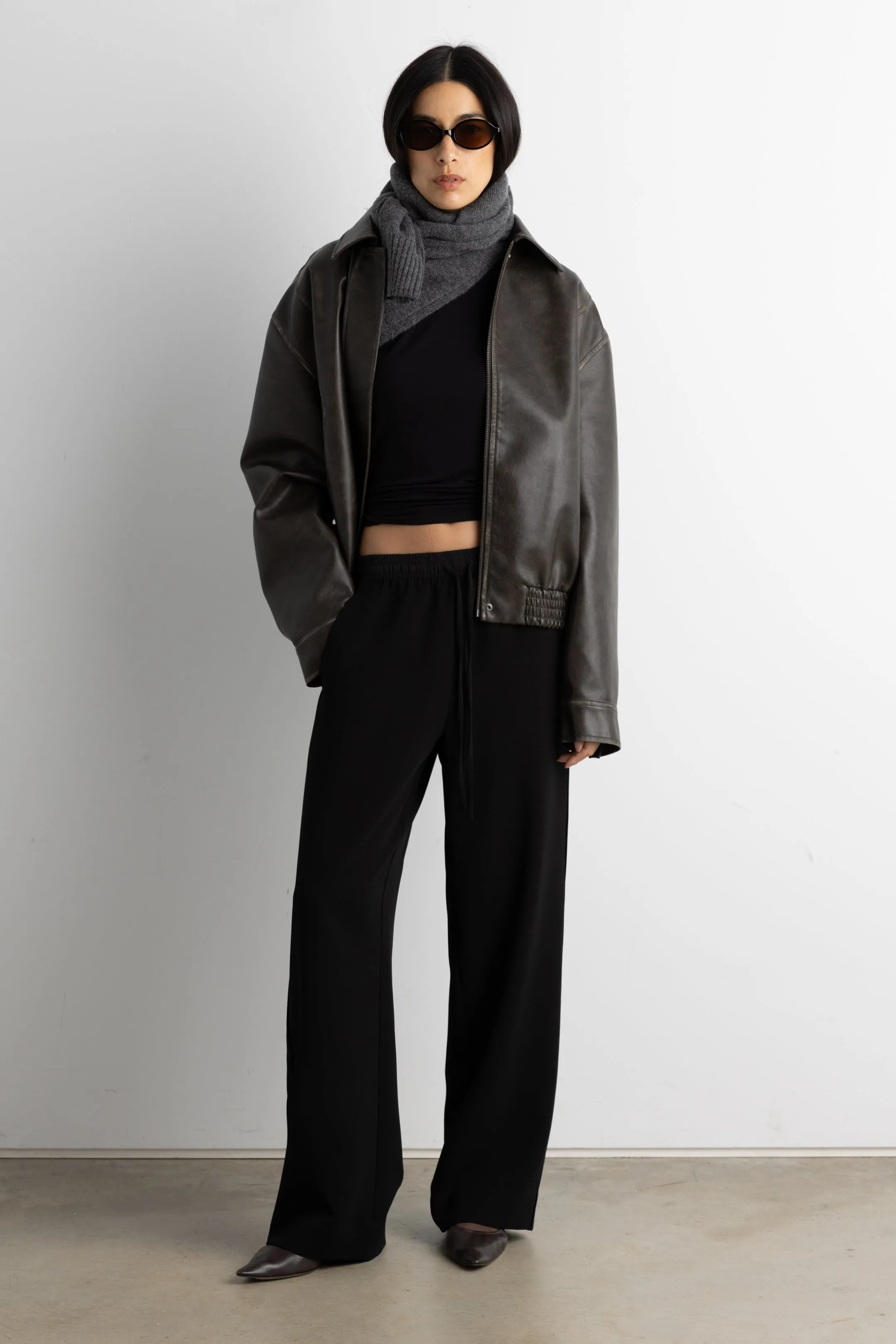 DRAWSTRING WAIST FLOWY PANT sold by OAK AND FORT product image thumbnail 2