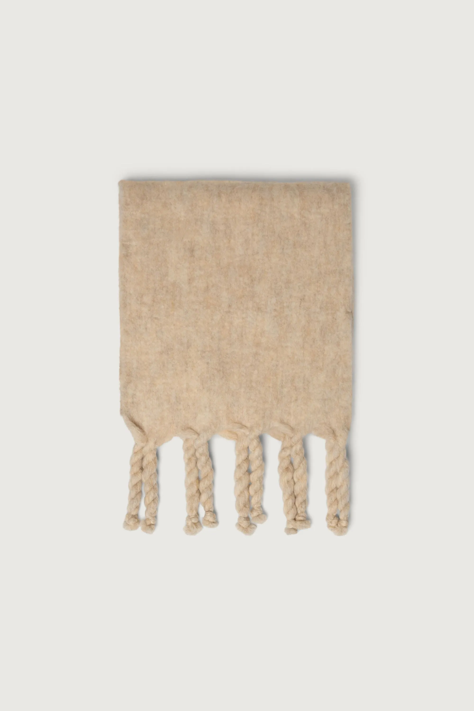 WOOL BLEND SCARF WITH TASSEL sold by OAK AND FORT