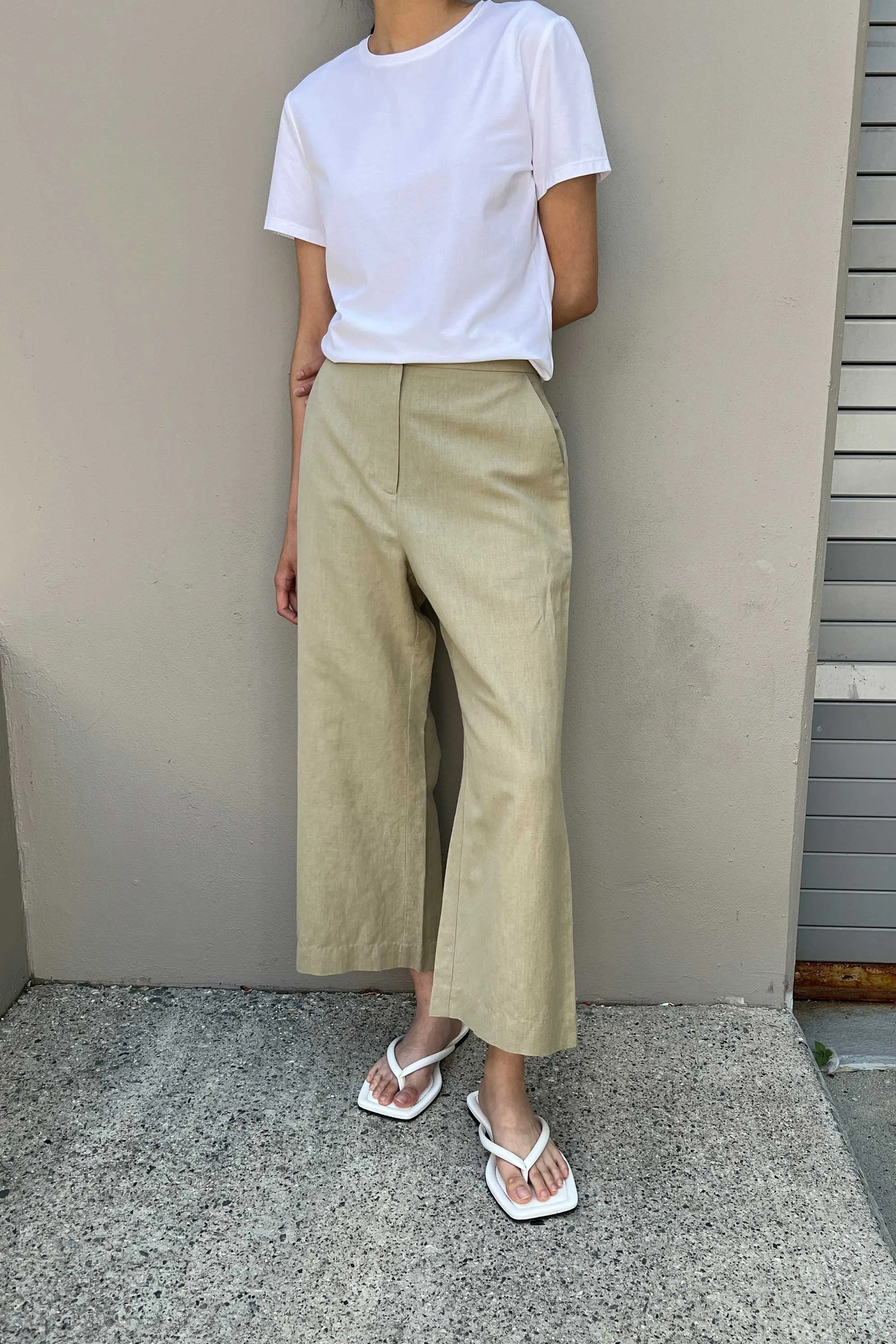 LINEN BLEND CULOTTE sold by OAK AND FORT