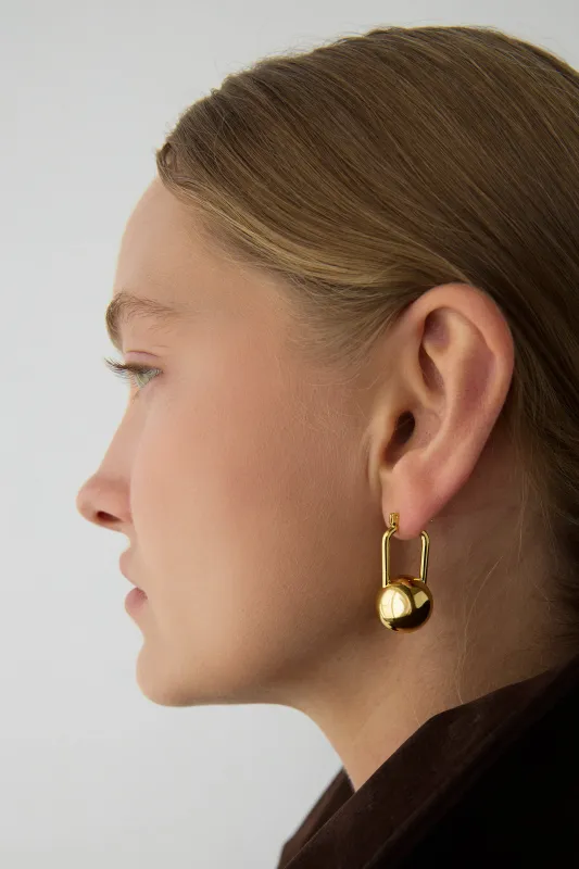 BALL HOOP EARRINGS sold by OAK AND FORT