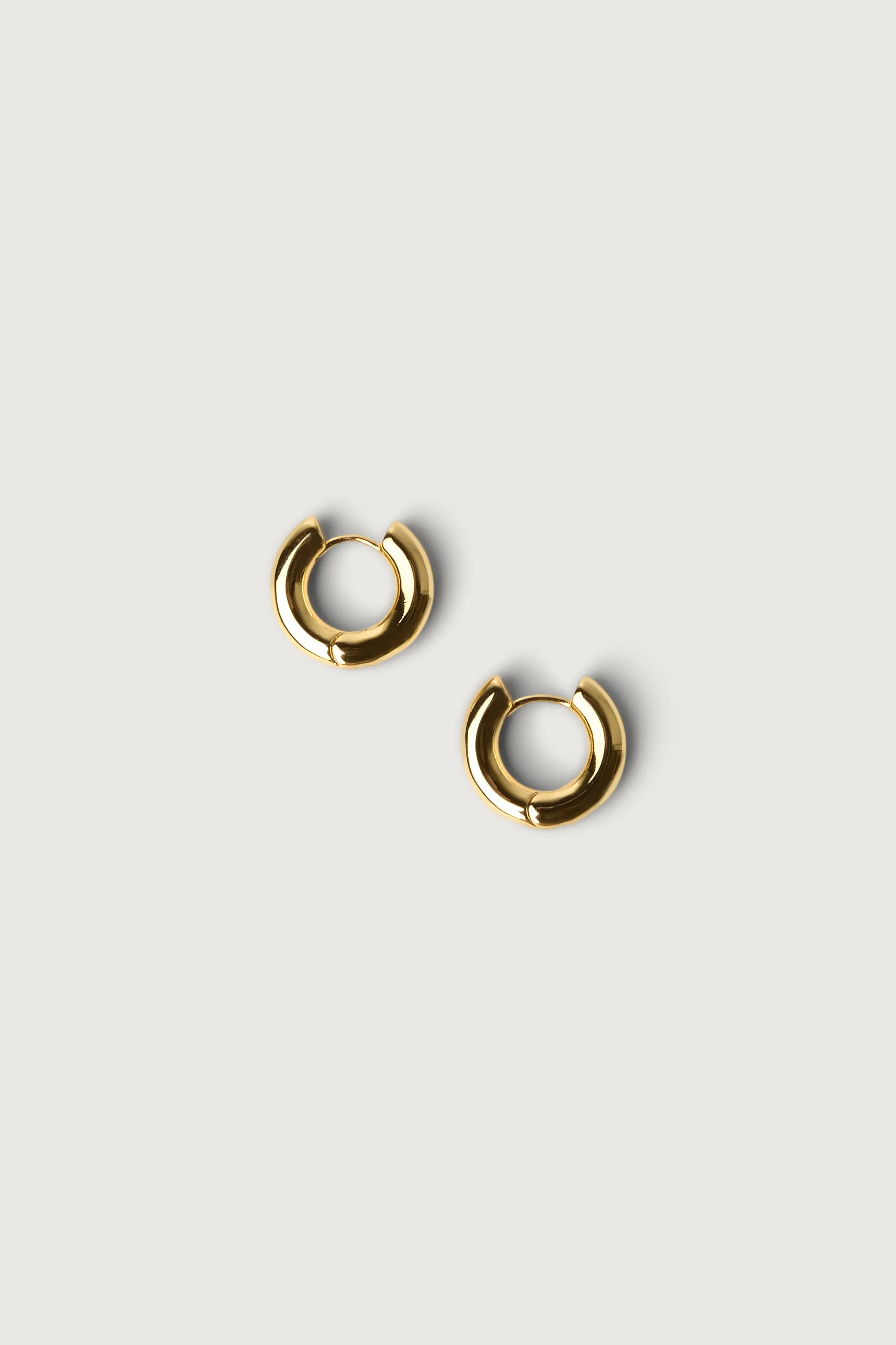 MINIMAL HUGGIE HOOP EARRINGS sold by OAK AND FORT product image thumbnail 3