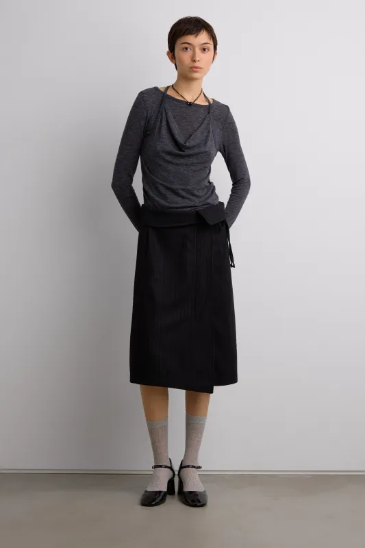 HEATHERED OVERLAY TOP sold by OAK AND FORT