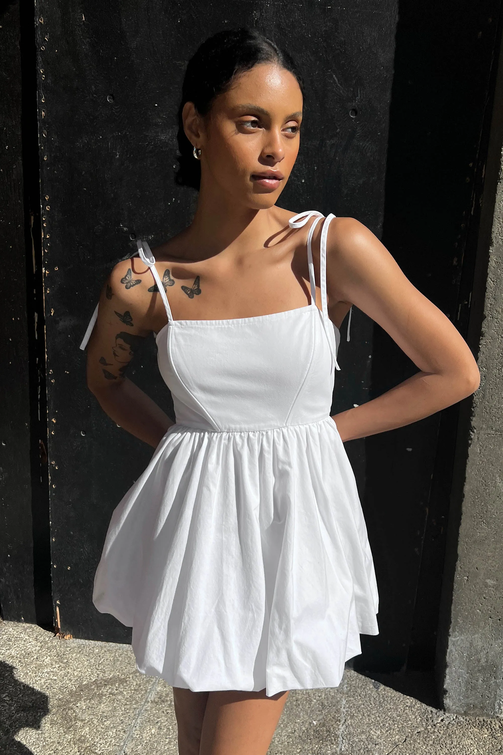 BUBBLE HEM MINI DRESS sold by OAK AND FORT