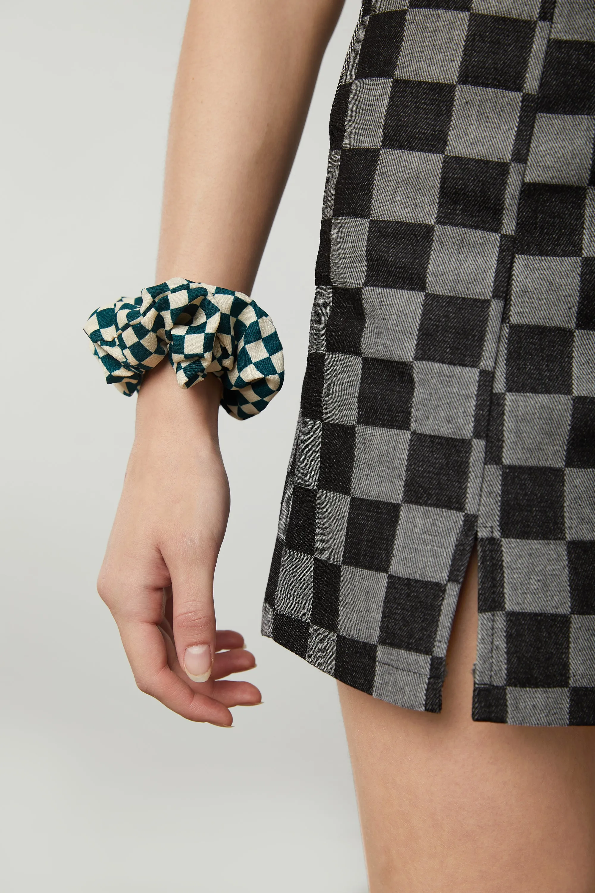 CHECKERED SCRUNCHIE sold by OAK AND FORT