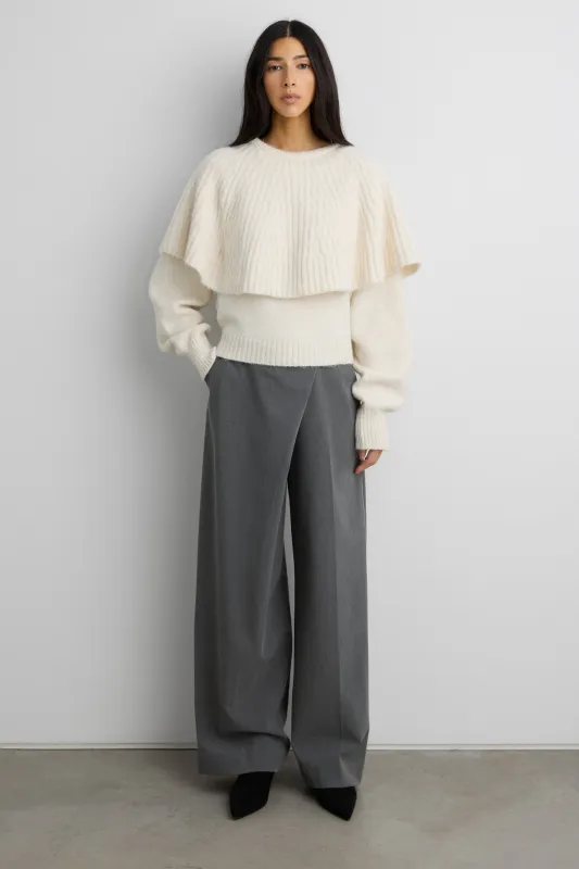 CHUNKY RIBBED CAPE SWEATER SET sold by OAK AND FORT